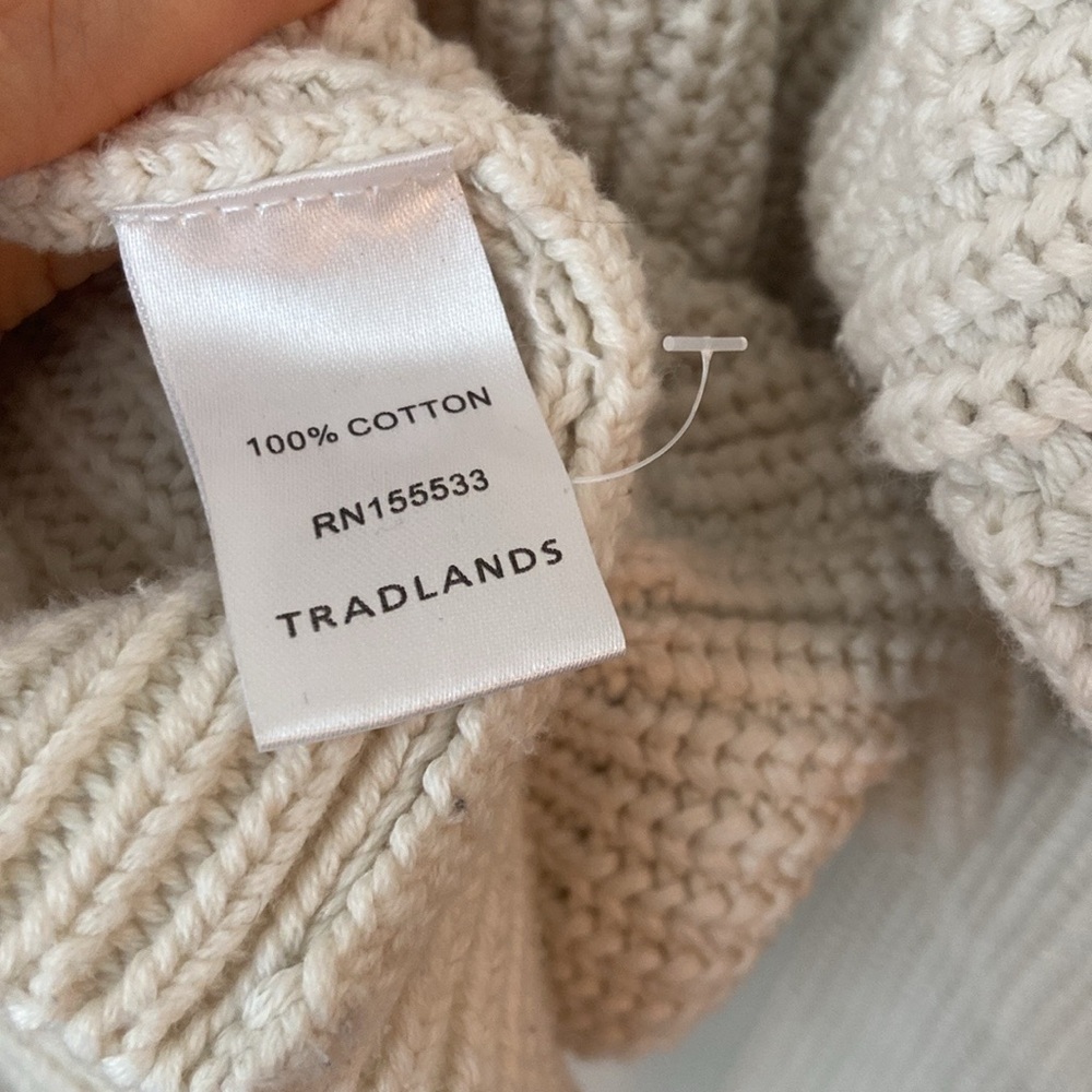 Tradlands Shelter Cotton Cardigan White/ Cream xsmall - Picture 6 of 6